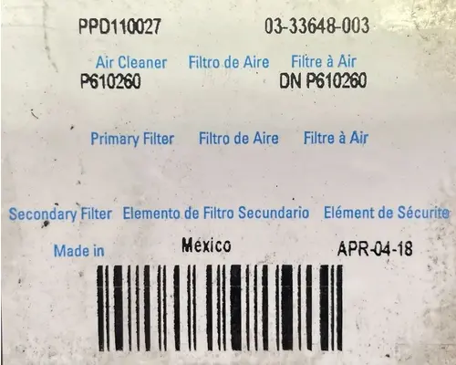 FREIGHTLINER Cascadia Air Cleaner