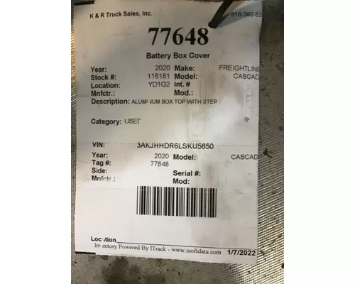 FREIGHTLINER Cascadia Battery Box