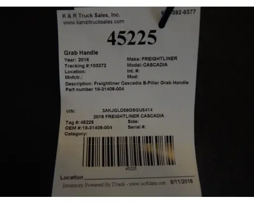 FREIGHTLINER Cascadia Body Parts, Misc.