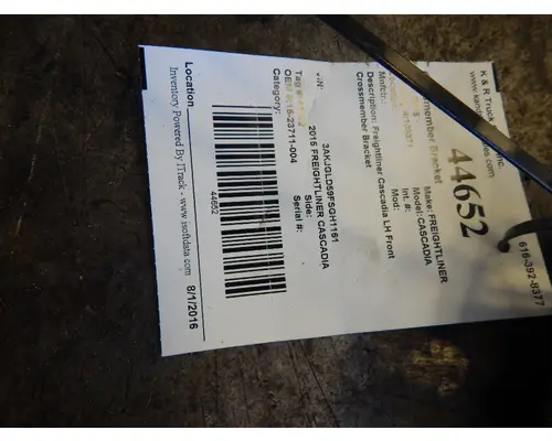 FREIGHTLINER Cascadia Brackets, Misc.
