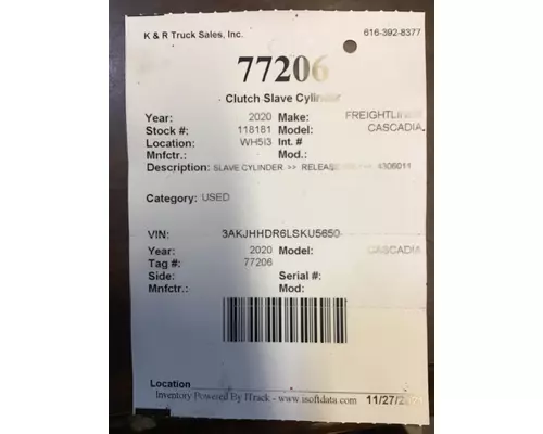 FREIGHTLINER Cascadia Clutch Slave Cylinder
