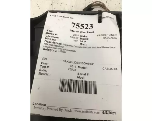 FREIGHTLINER Cascadia Door Panel (Trim)
