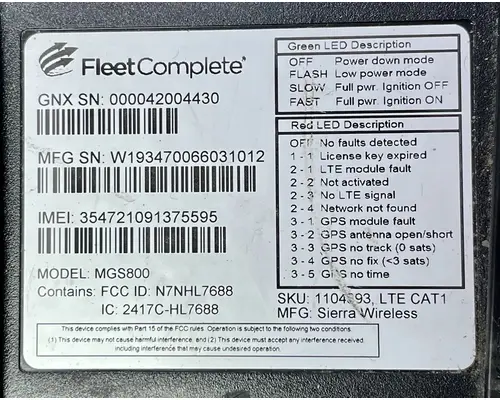 FREIGHTLINER Cascadia Electrical Parts, Misc.