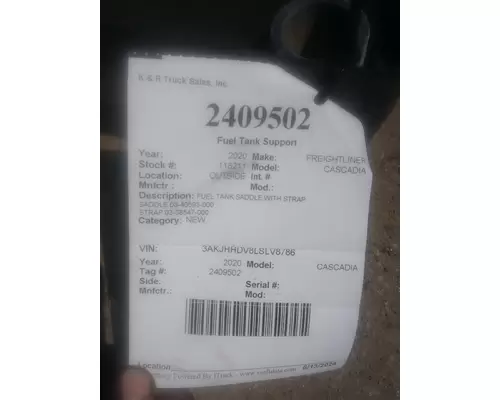 FREIGHTLINER Cascadia Fuel Tank StrapHanger