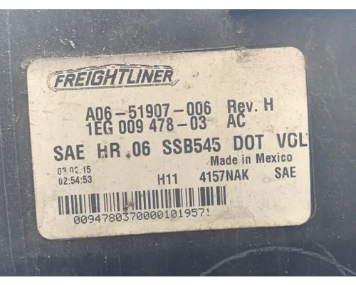 FREIGHTLINER Cascadia Headlamp Assembly