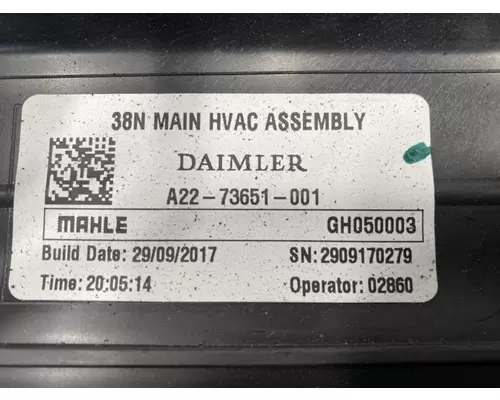 FREIGHTLINER Cascadia Heater Core