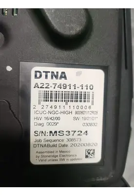 FREIGHTLINER Cascadia Instrument Cluster