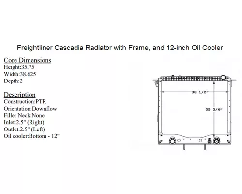 FREIGHTLINER Cascadia Radiator