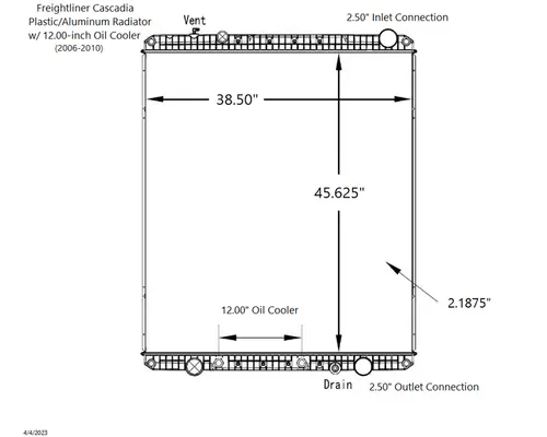 FREIGHTLINER Cascadia Radiator