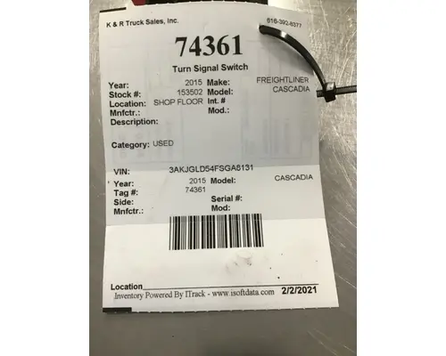 FREIGHTLINER Cascadia Switch, Turn SignalColumn