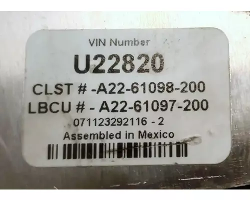 FREIGHTLINER Century Class 120 Instrument Cluster