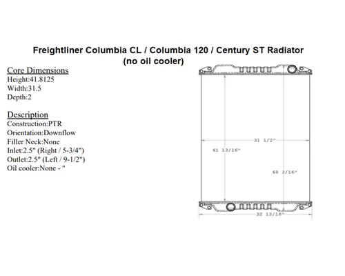 FREIGHTLINER Century ST Radiator