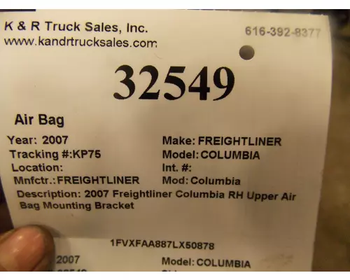 FREIGHTLINER Columbia Air Bag