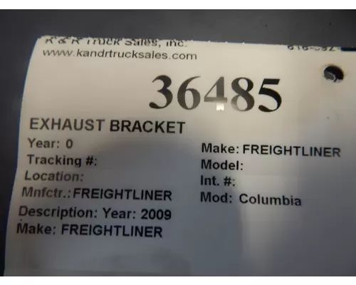 FREIGHTLINER Columbia Bracket, Exhaust