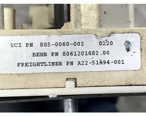FREIGHTLINER Columbia Heater or Air Conditioner Parts, Misc.
