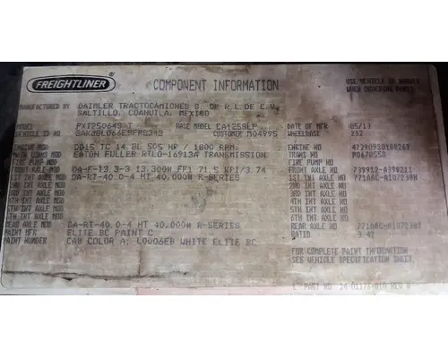 FREIGHTLINER FAS II Airliner Tandem Cutoffs