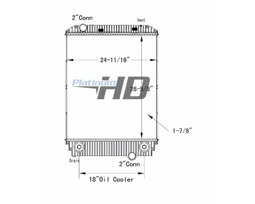 FREIGHTLINER FL50 RADIATOR ASSEMBLY