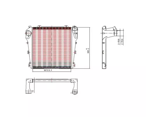 FREIGHTLINER FL60 CHARGE AIR COOLER (ATAAC)