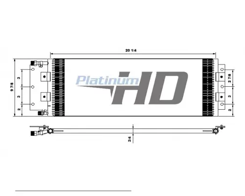 FREIGHTLINER FLC112 AIR CONDITIONER CONDENSER