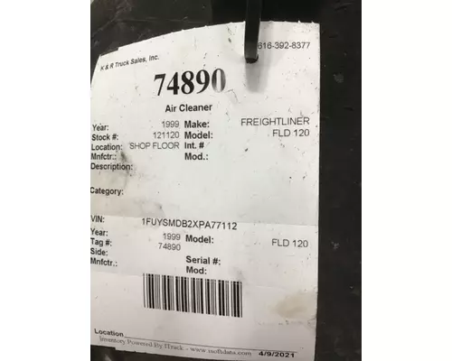 FREIGHTLINER FLD 120 Air CleanerParts 