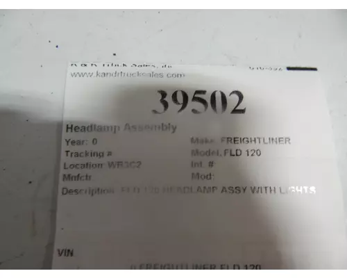 FREIGHTLINER FLD 120 Headlamp Assembly