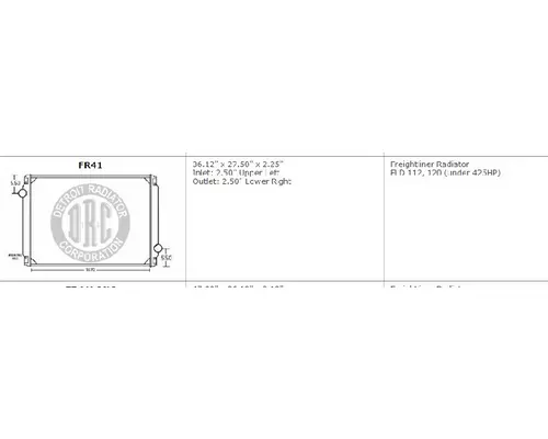 FREIGHTLINER FLD112SD Radiator