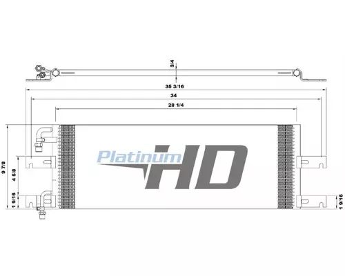 FREIGHTLINER FLD120 AIR CONDITIONER CONDENSER