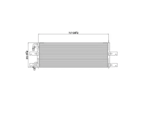 FREIGHTLINER FLD120 AIR CONDITIONER CONDENSER