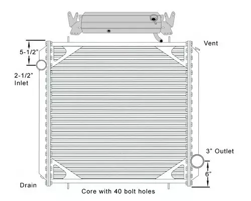 FREIGHTLINER FLD120 RADIATOR ASSEMBLY