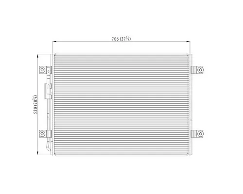 FREIGHTLINER M2 106 AIR CONDITIONER CONDENSER