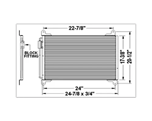 FREIGHTLINER M2 106 AIR CONDITIONER CONDENSER