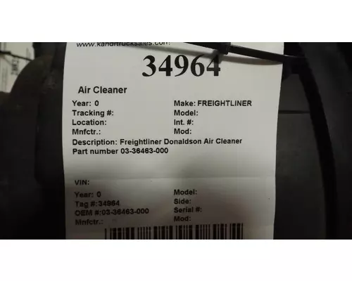 FREIGHTLINER M2-106 Air CleanerParts 