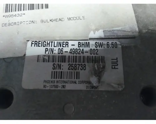 FREIGHTLINER M2 106 BULKHEAD CONTROL MODULE (BHM)