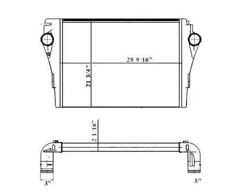 FREIGHTLINER M2 106 CHARGE AIR COOLER (ATAAC)