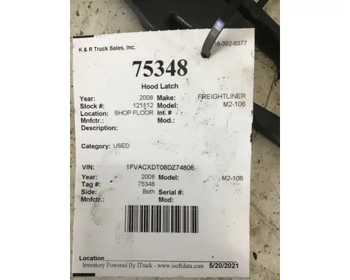 FREIGHTLINER M2-106 Latches and Locks