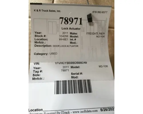 FREIGHTLINER M2-106 Power Door Lock Actuator 151