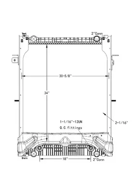 FREIGHTLINER M2 106 RADIATOR ASSEMBLY