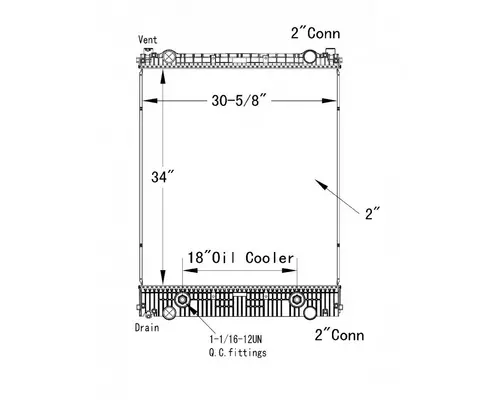 FREIGHTLINER M2 106 RADIATOR ASSEMBLY