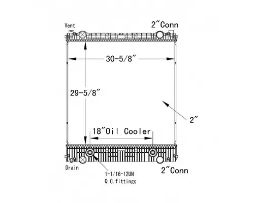 FREIGHTLINER M2 106 RADIATOR ASSEMBLY