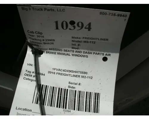FREIGHTLINER M2-112 Cab Clip