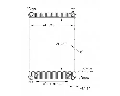 FREIGHTLINER M2 112 RADIATOR ASSEMBLY