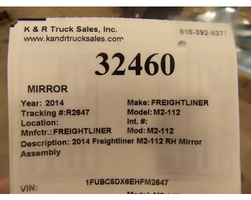 FREIGHTLINER M2-112 Side View Mirror