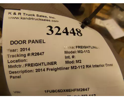 FREIGHTLINER M2 Door, Interior Panel