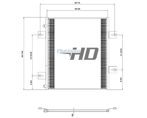 FREIGHTLINER MT45 AIR CONDITIONER CONDENSER