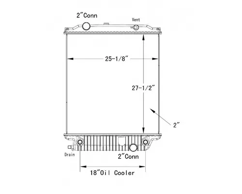 FREIGHTLINER MT45 RADIATOR ASSEMBLY