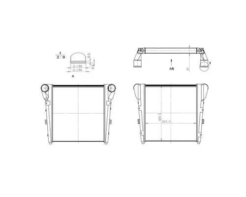 FREIGHTLINER MT55 CHARGE AIR COOLER (ATAAC)