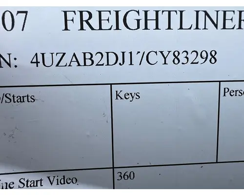 FREIGHTLINER XC Raised Rail Rear Engine Motor Home Chassis Transmission Oil Cooler