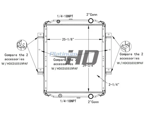 104046 Radiator FREIGHTLINER XC RADIATOR ASSEMBLY OEM# 1003679, 1040264 in Tampa, FL # ...
