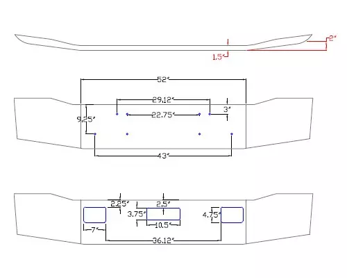 FREIGHTLINER  BUMPER ASSEMBLY, FRONT