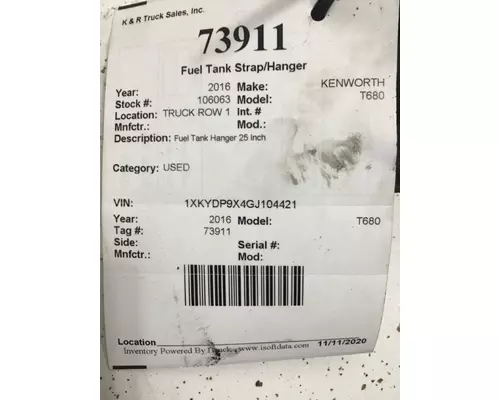 FREIGHTLINER  Fuel Tank StrapHanger